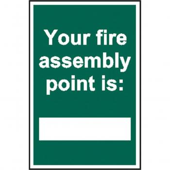 Scan Your Fire Assembly Point Is PVC Sign 200mm 300mm Standard