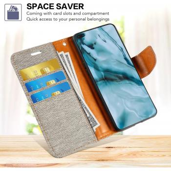 Cartera Oxford con Funda Trasera de TPU Suave y Tapa Imán para ZTE Blade V9 Vita