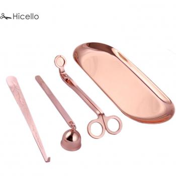 Kit Vela Multifuncional 4 en 1: Apagavelas, Trimmer, Gancho y Tijeras