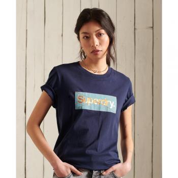 Superdry Damen Logo-T-Shirt Patina