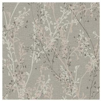 Natural Breeze Sprig Leafy Wallpaper