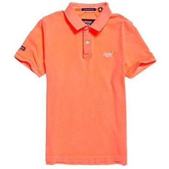 Superdry Vintage Destroy S/S Polo, Rouge Intense, Homme, Taille M