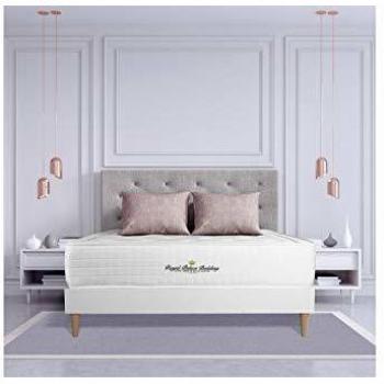 Matelas à Mémoire de Forme Buckingham 140x190 avec Sommier KIT Blanc
