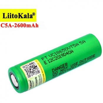 Liitokala VTC5A 18650 2600mAh, batterie Lithium, décharge 20A 30A, pour lampe de poche à tête plate, 1 à 40 pièces
