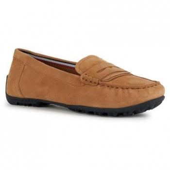 Mocasines Geox Kosmopolis Grip A Mujer Tabaco