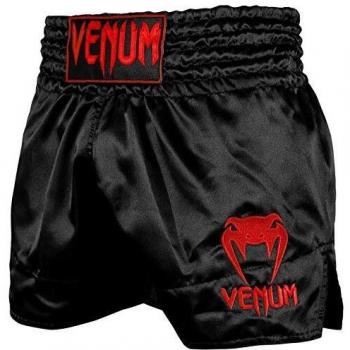 Venum Thaibox Shorts Classic (Schwarz/Rot) XL