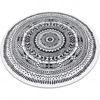 RUGSX Grey Round Mat
