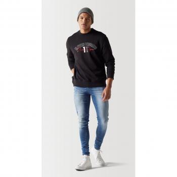 Crew Sudadera Streetwear Color Negro