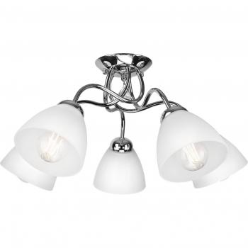 Plafón Cromo Miranda 5 Luces Lamkur