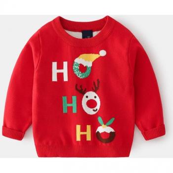 Pull de Noël en coton pour garçons et filles
