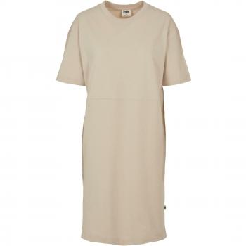 T‑shirt oversize féminin GT Urban Classics, version fendue, beige, 5XL, textile organique