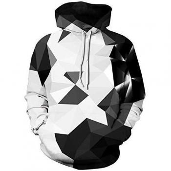 Freshhoodies Ragazzi Felpa Donna con Cappuccio Giacca Jumpers per Adolescenti Stampato 3D Hoodie Tasche Coulisse Casual Sweatshirt M