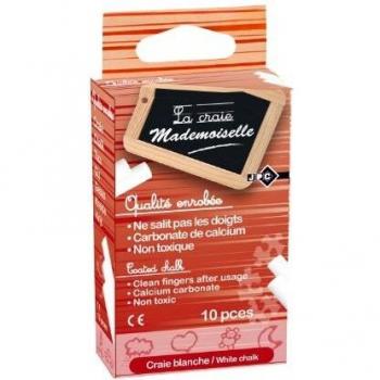 Boîte de 10 craies blanches de qualité