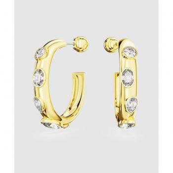 Orecchini a cerchio Swarovski bianchi