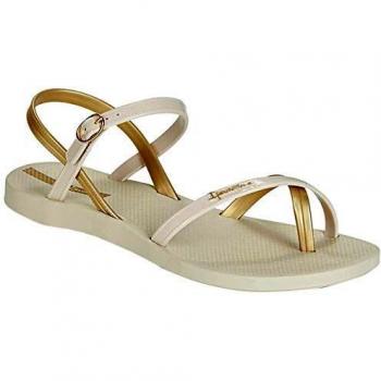 Ipanema Sandali Estivi VII FEM Flache, Beige Gold, 41 EU