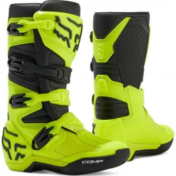 FOX Comp 2023 Bottes Jeunes Noir Jaune Taille 38