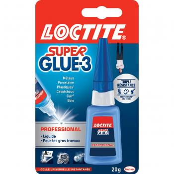 Super Glue‑3 Professionnel – Colle liquide 20 g (LOCTITE)