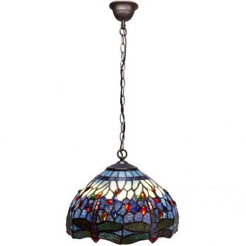 Tiffany Lampe de Table 20cm Série Belle Rouge