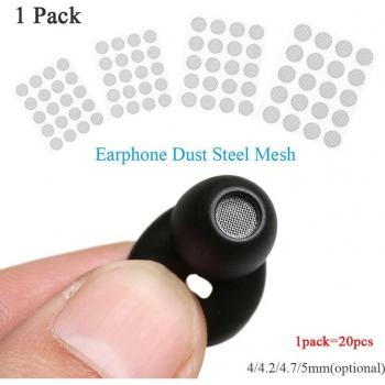 Pièces de protection en maille d’acier pour écouteurs intra‑auriculaires – série 20 mm