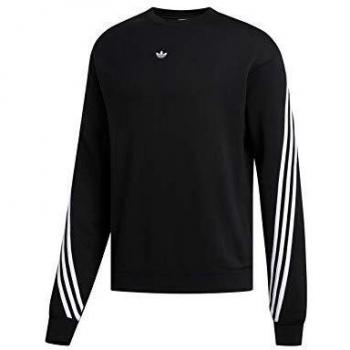 Sudadera Adidas con Capucha y Rayas, Hombre, Negro, Talla S