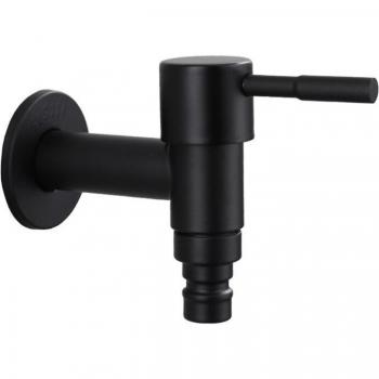 Grifo de acero inoxidable negro para fregona de baño HX6C