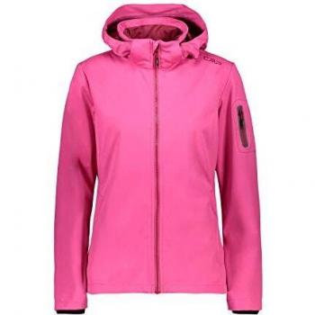 CMP Damen-Reißverschluss-Softshell mit Kapuze – 39A5016 Bouganville