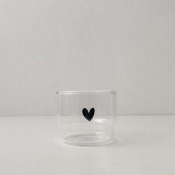 Smiling Face Love Glass Juice Cup