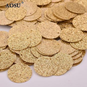 Lentejuelas para decoración 20g 18mm doradas