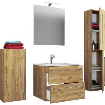 Ensemble Lavabo avec Miroir et Tiroirs