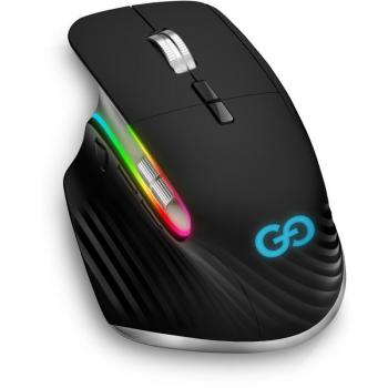 CONNECT IT GG herní myš, bezdrátová, 4000DPI, RGB, tichá, ČERNÁ
