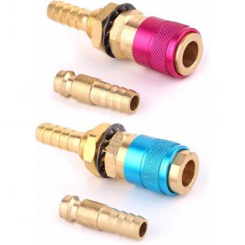 Water Cooled TIG Welding Torch Gas Adapter Quick Connect Fitting 8mm