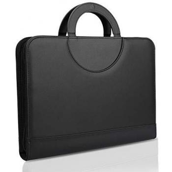 A4 Zipped Conference Folder with Velcro Handle and Calculator