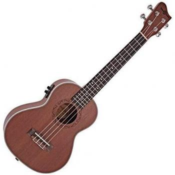 Sapele Tenor Electro-Ukulele by Gear4music
