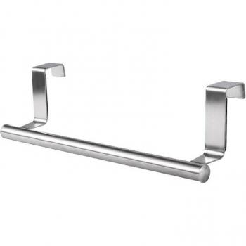 Rangement mural « Acier Zen » – porte‑serviettes et accessoires de toilette