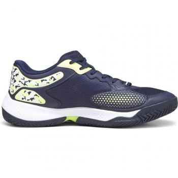 Sneakers Padel Puma Solarcourt RCT 425 Noir Marine Jaune Vif Blanc