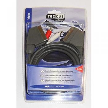 Scart-Kabel mit Audio-Abzweigung 2m + Cinch-Audio-Kabel 1,5m