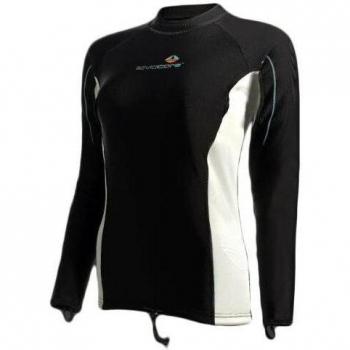 Lavacore Weibliches Langärmelshirt Schwarz – Größe 10