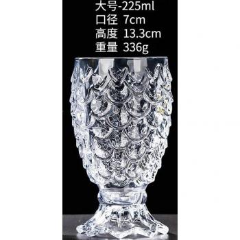 Verre à boire en cristal ananas