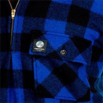Dual‑Color Ranger Shirt (Blue/Black) – Large – Swanndri