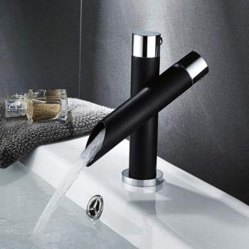 Lavabo Moderno Rubinetto Girevole Nero