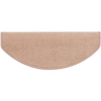 Tapis d'escalier Marron Clair Velours 23,5 x 65 cm