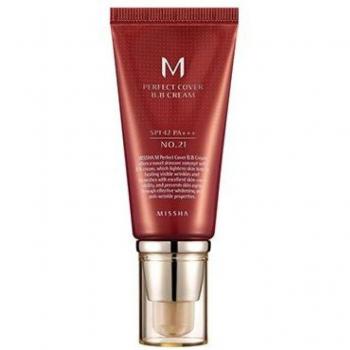 Missha M Perfect Cover BB Cream with SPF 42 and PA+++ in 21 Light Beige shade