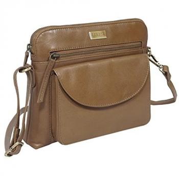 JEAN Authentic Tan Leather Crossbody Purse
