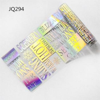 Calcomanías de Uñas de Papel de Aluminio