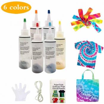 Tie‑Dye Palette: 6‑Color Fabric Paints
