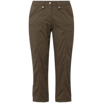 Damen Funktionshose 7/8-Cargohose von Ulla Popken, grün, Größe 44