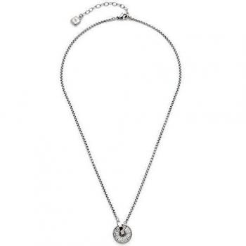 Leichte Kette aus Edelstahl & Glas mit Anhänger – Jewels by Leonardo (016952)