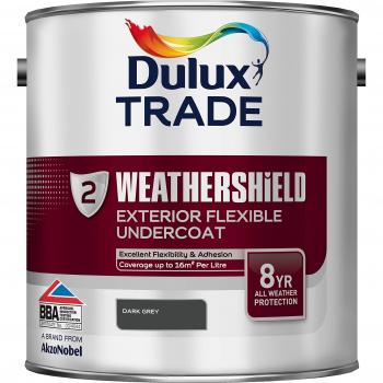 Dulux Trade Weathershield Exterior Undercoat Dark Grey 2.5ltrs