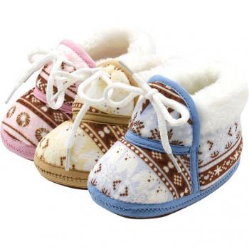 Calzado Suave para Bebés con Estampado Retro