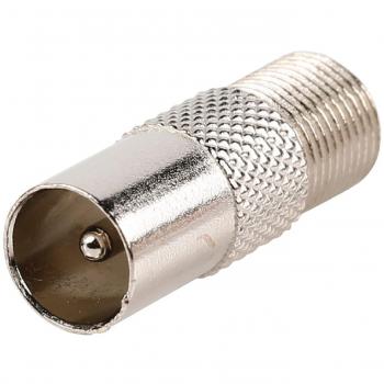 Sunneng Coaxial Mâle-Femelle Adaptateur antenne TV, Argent